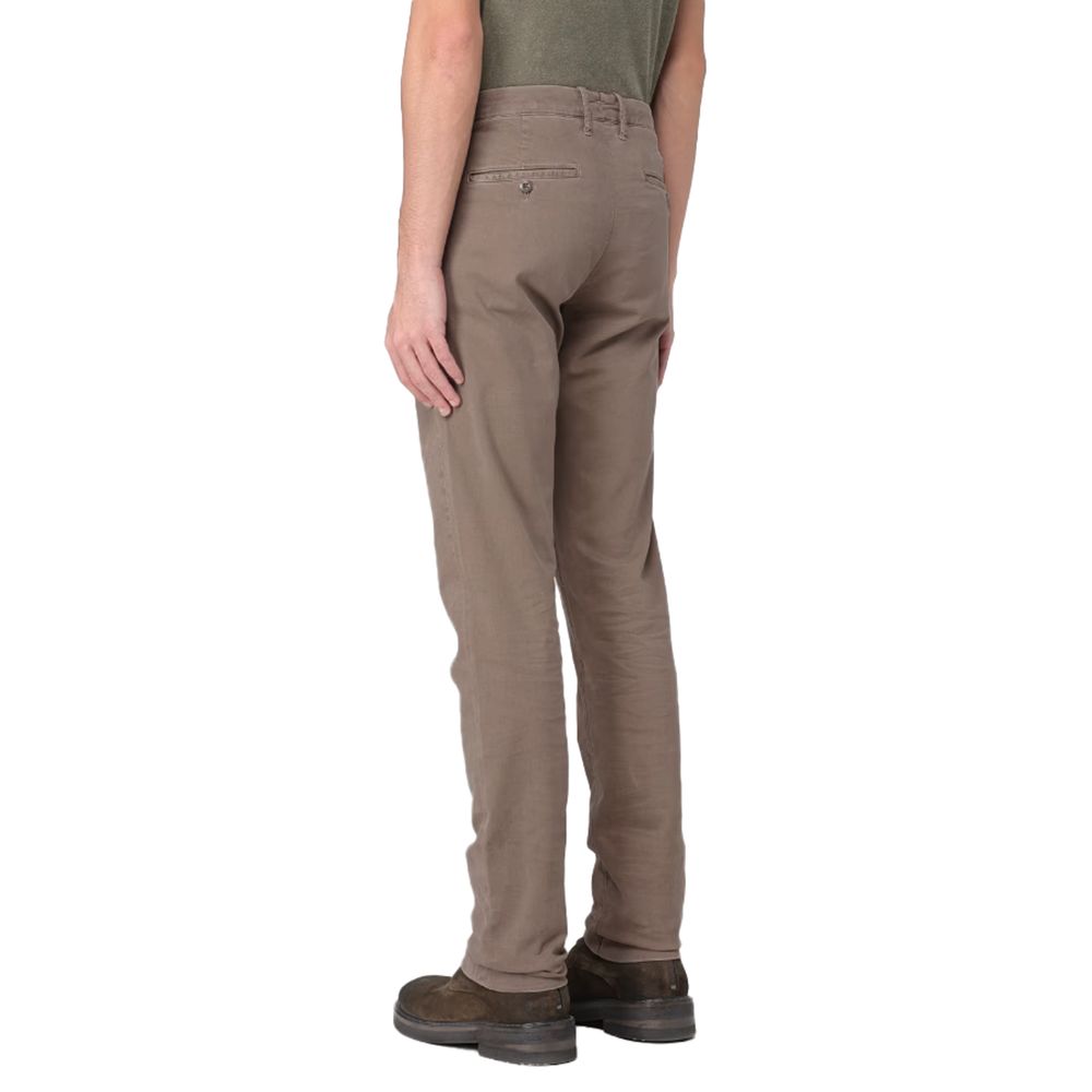 Brown Cotton Jeans & Pant - GlamHub Luxury and Icon Brand Clothing