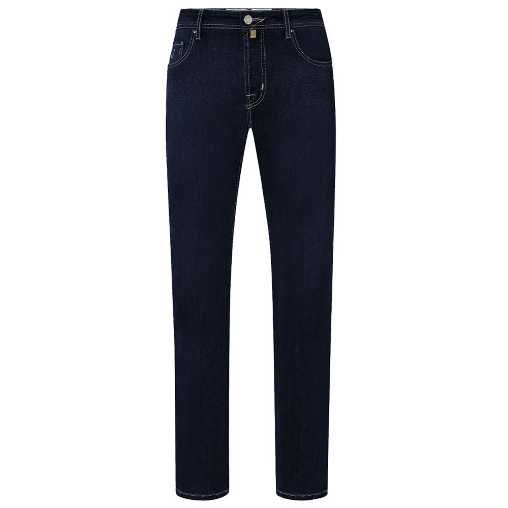 Blue Cotton Jeans & Pant - GlamHub Luxury and Icon Brand Clothing