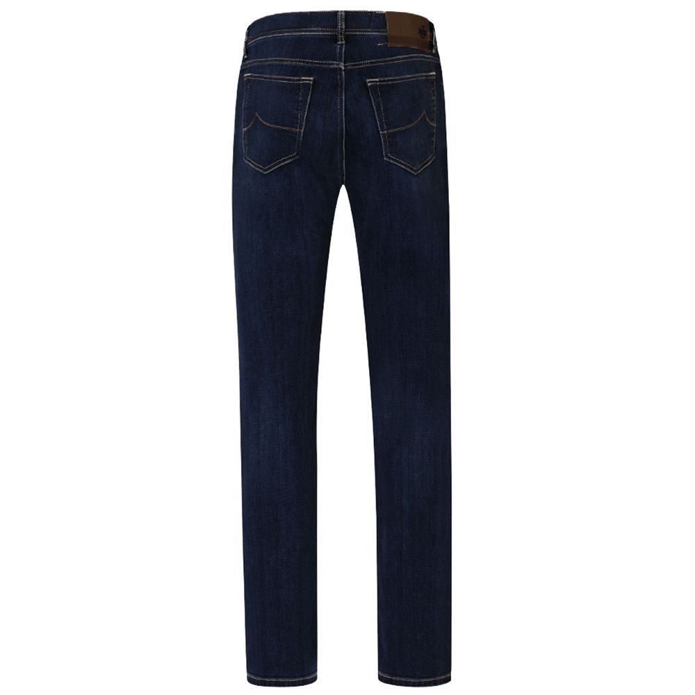 Blue Cotton Jeans & Pant - GlamHub Luxury and Icon Brand Clothing