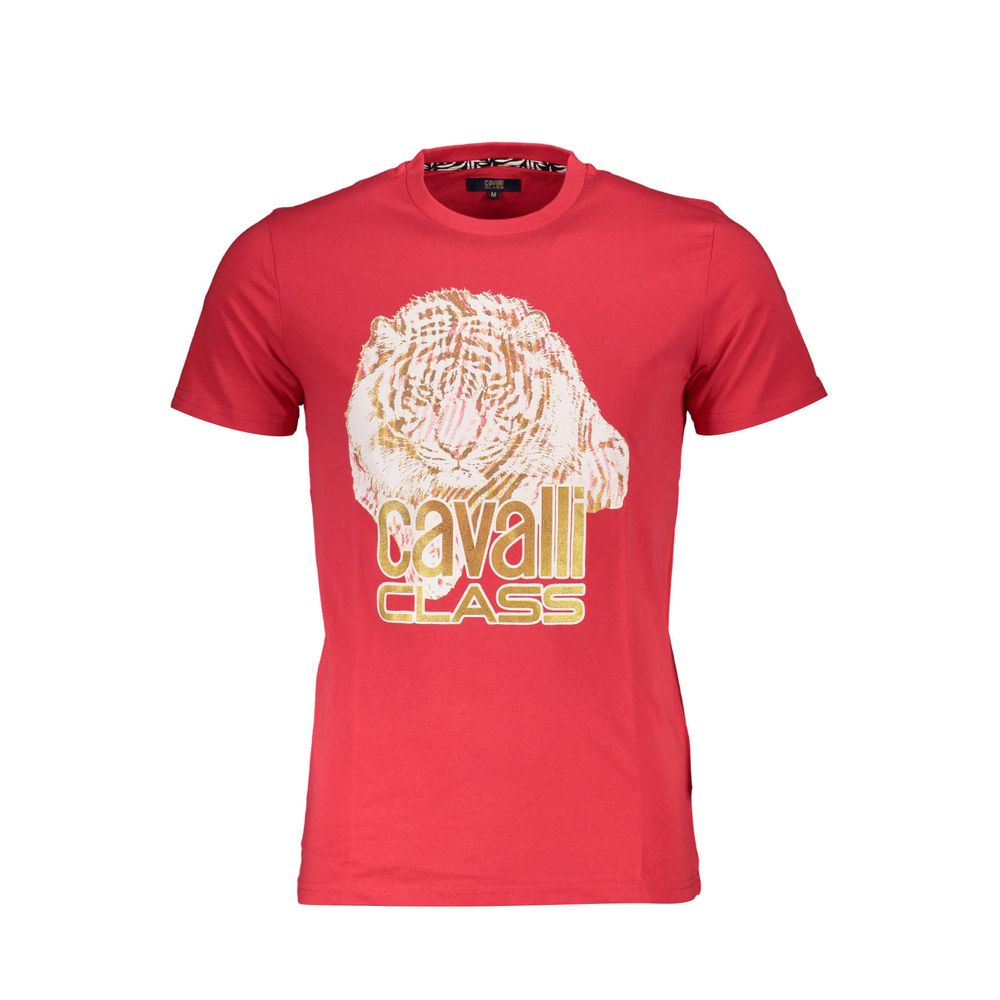 Red Cotton T-Shirt - GlamHub Luxury and Icon Brand Clothing