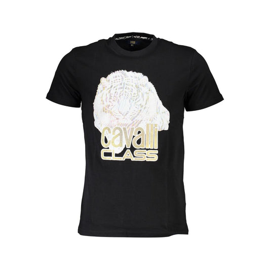 Black Cotton T-Shirt - GlamHub Luxury and Icon Brand Clothing