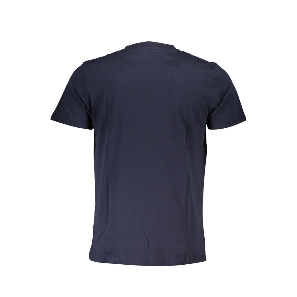 Blue Cotton T-Shirt - GlamHub Luxury and Icon Brand Clothing