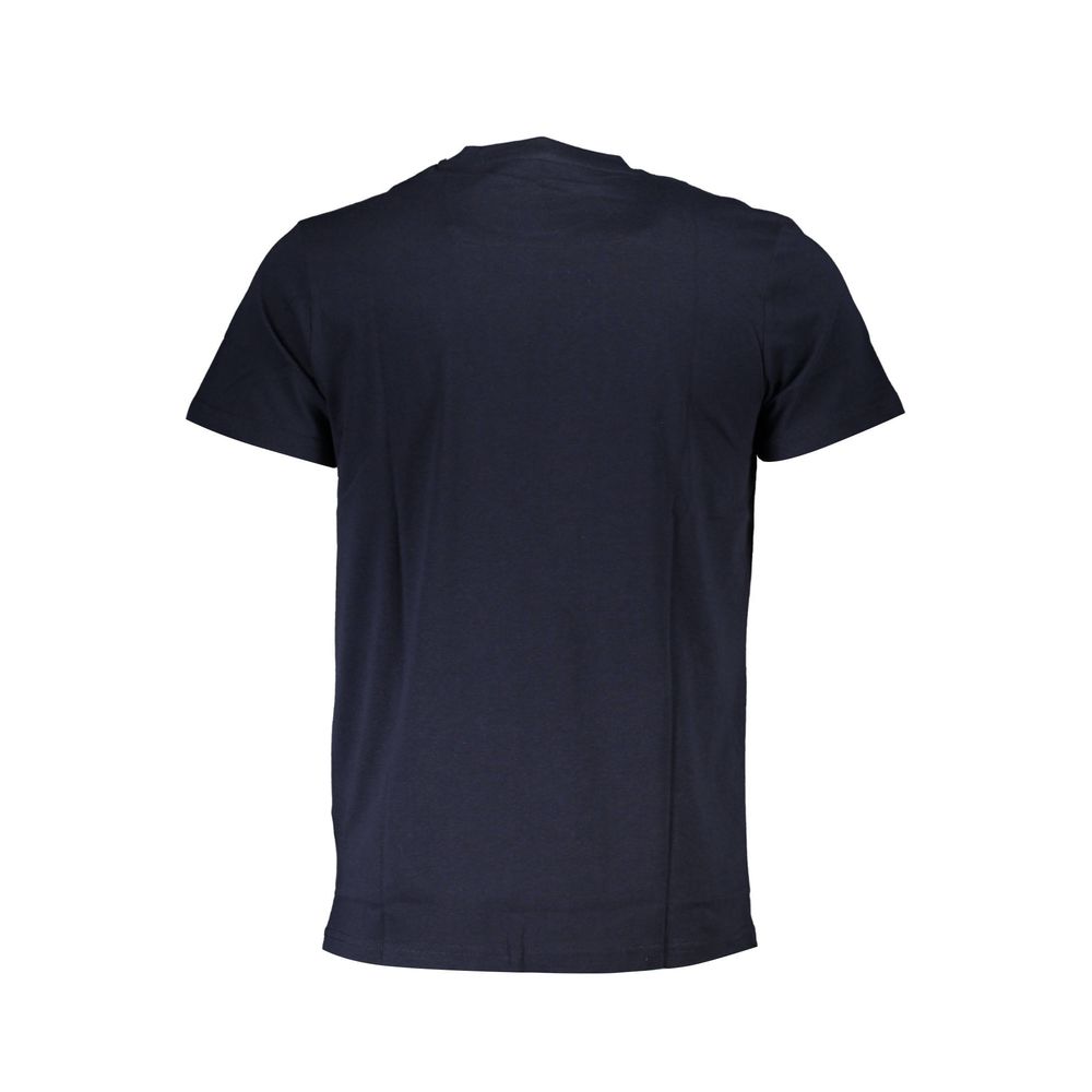 Blue Cotton T-Shirt - GlamHub Luxury and Icon Brand Clothing