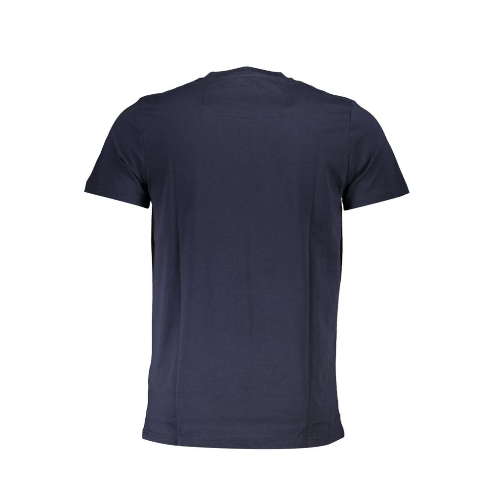 Blue Cotton T-Shirt - GlamHub Luxury and Icon Brand Clothing