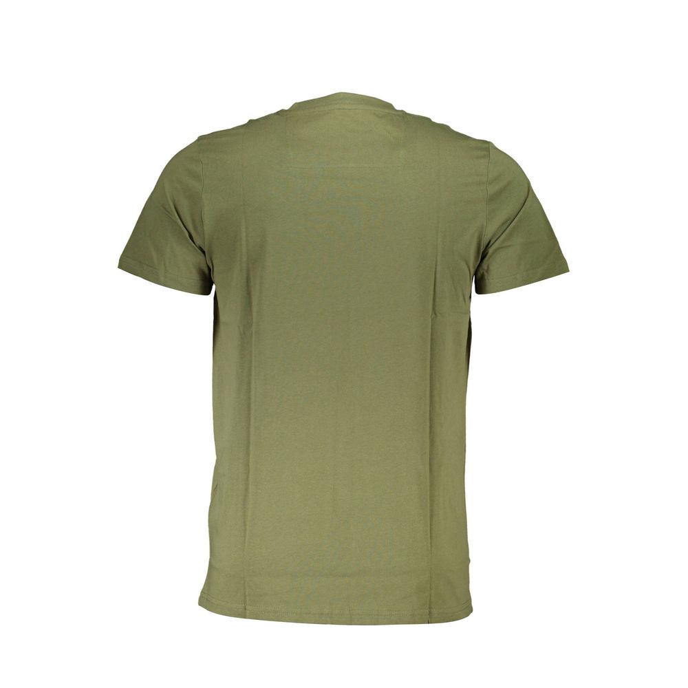 Green Cotton T-Shirt - GlamHub Luxury and Icon Brand Clothing