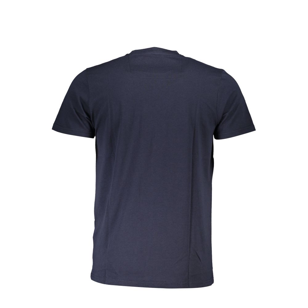 Blue Cotton T-Shirt - GlamHub Luxury and Icon Brand Clothing