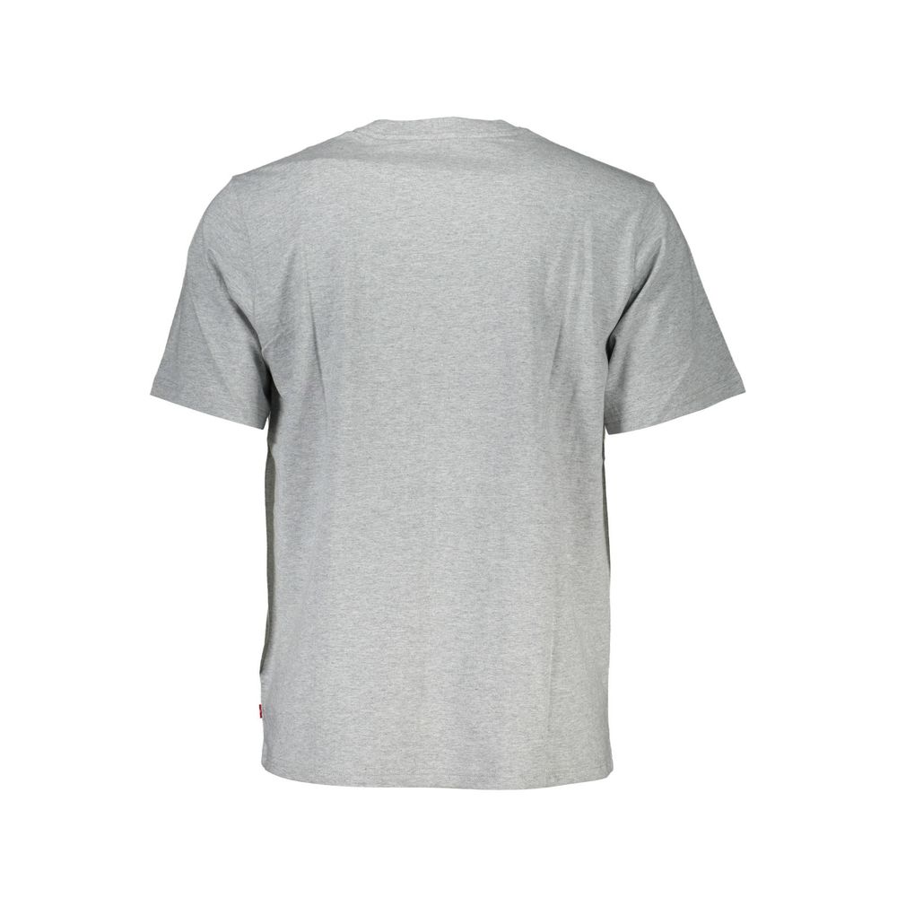 Gray Cotton T-Shirt - GLAMHUB BOUTIQUE 