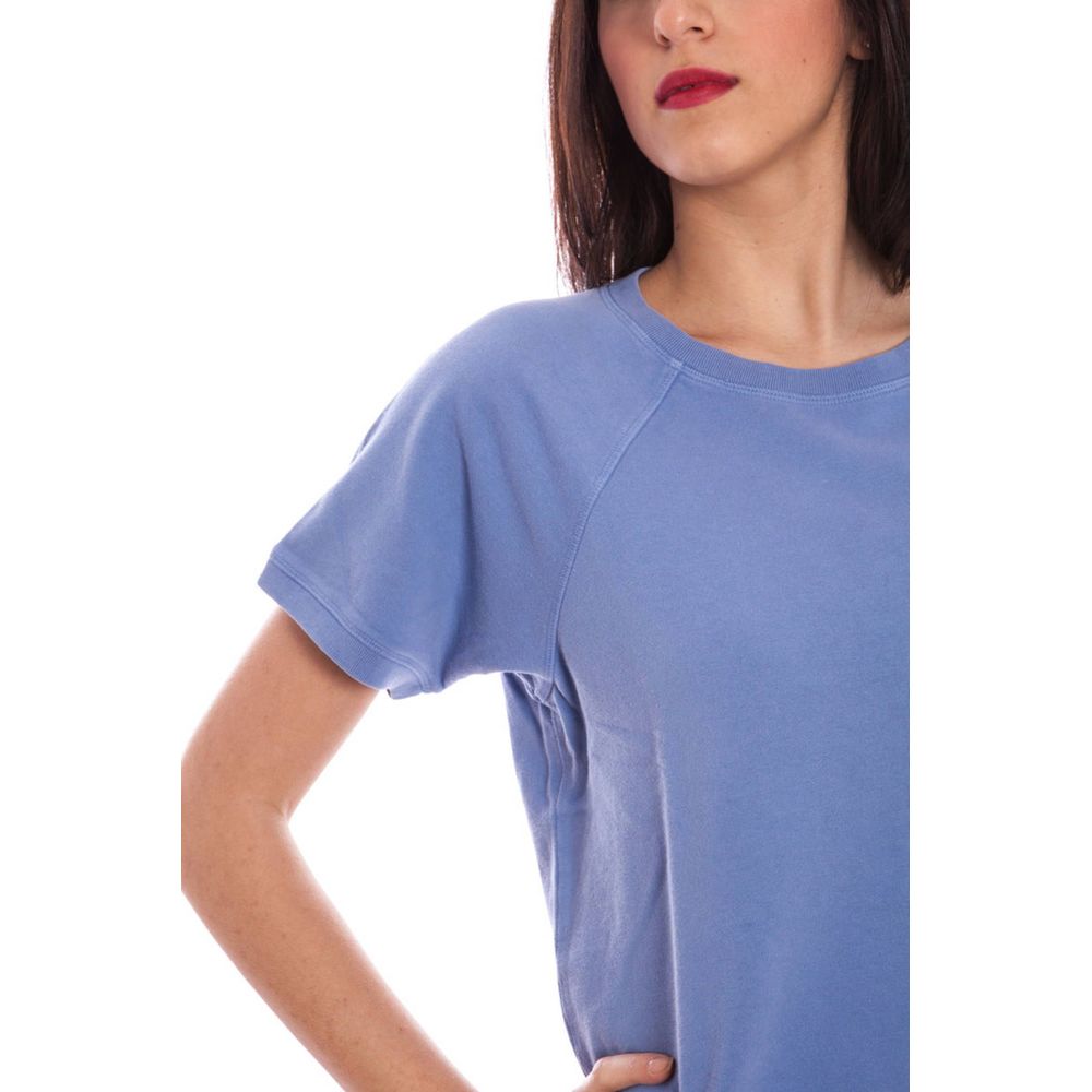 Blue Cotton Sweater - GlamHub Luxury and Icon Brand Clothing