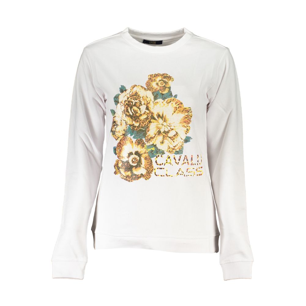 White Cotton Sweater - GlamHub Luxury and Icon Brand Clothing