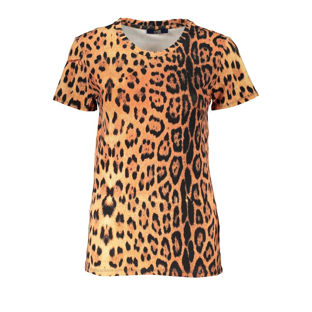 Orange Cotton Tops & T-Shirt - GlamHub Luxury and Icon Brand Clothing