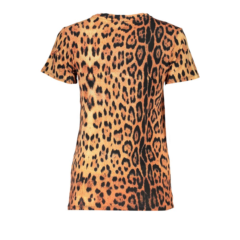 Orange Cotton Tops & T-Shirt - GlamHub Luxury and Icon Brand Clothing