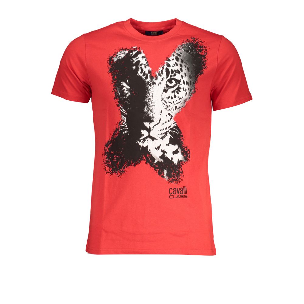 Red Cotton T-Shirt - GlamHub Luxury and Icon Brand Clothing