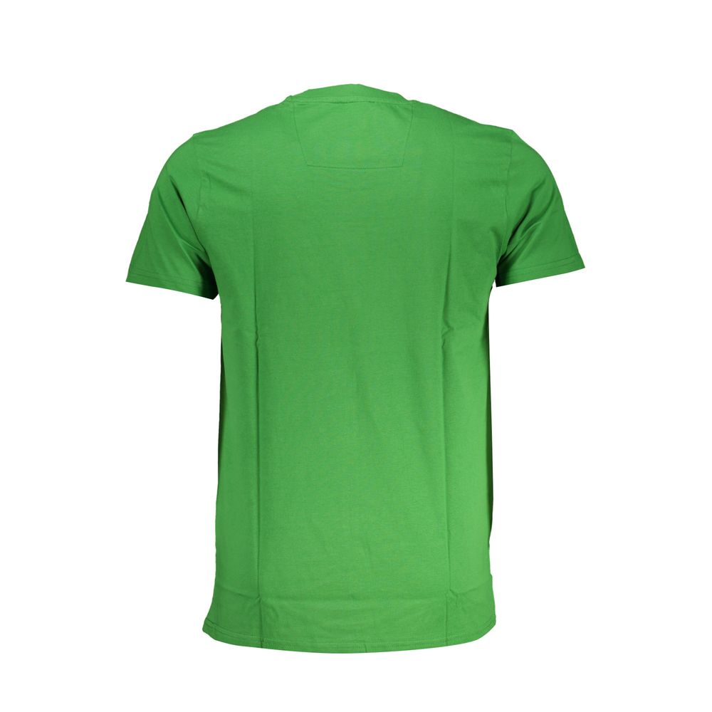 Green Cotton T-Shirt - GlamHub Luxury and Icon Brand Clothing