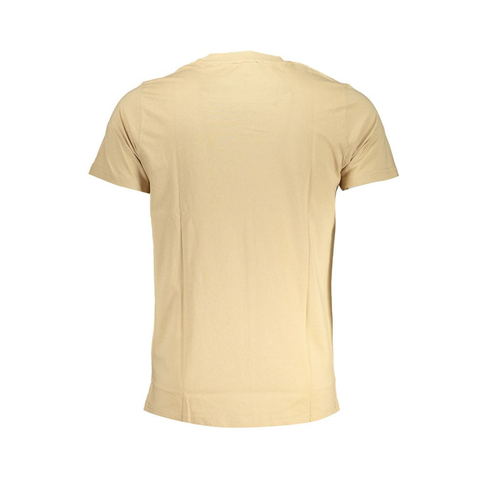 Beige Cotton T-Shirt - GlamHub Luxury and Icon Brand Clothing