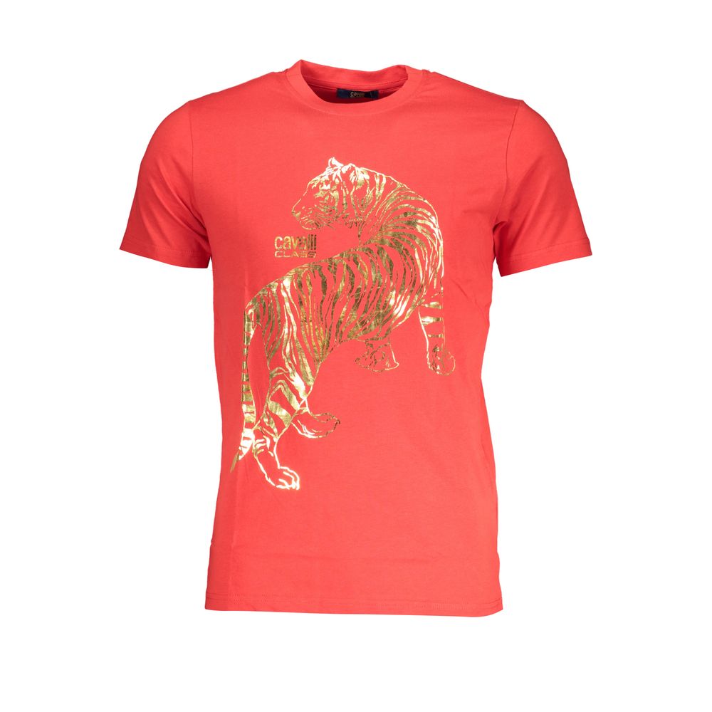 Red Cotton T-Shirt - GlamHub Luxury and Icon Brand Clothing