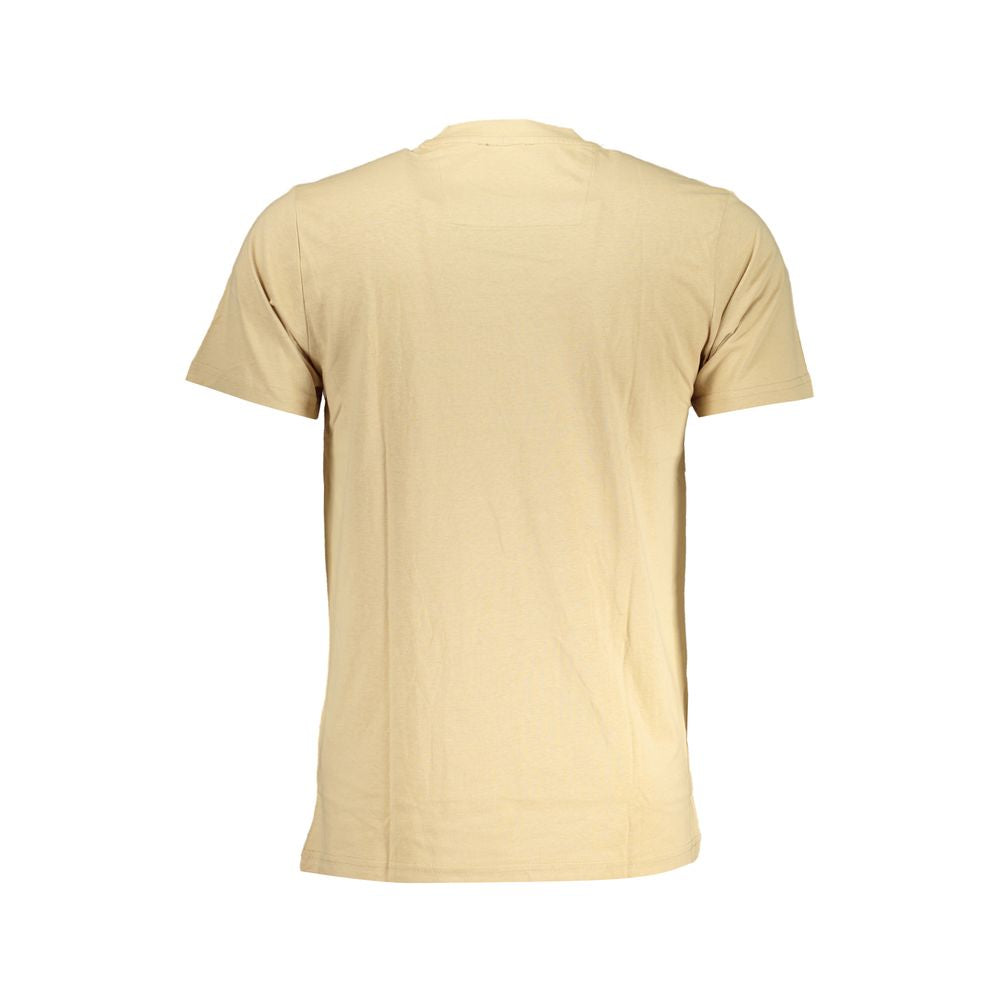 Beige Cotton T-Shirt - GlamHub Luxury and Icon Brand Clothing