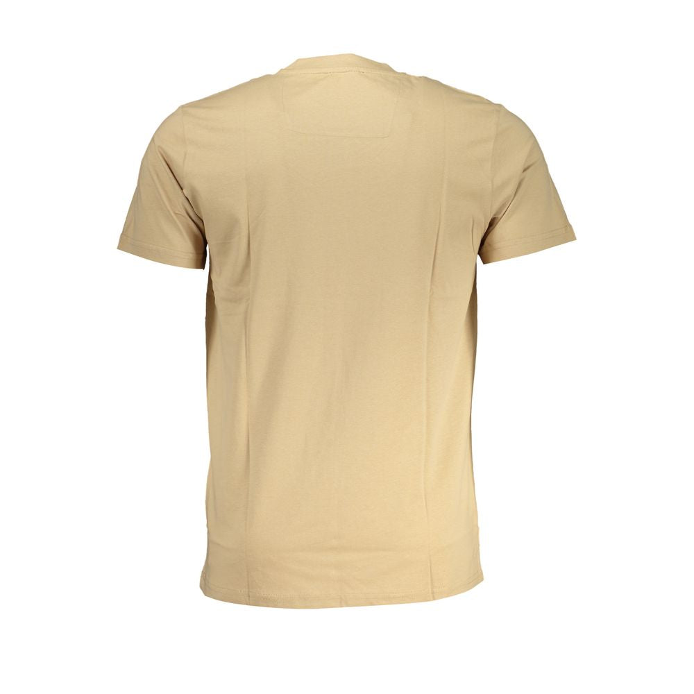 Beige Cotton T-Shirt - GlamHub Luxury and Icon Brand Clothing