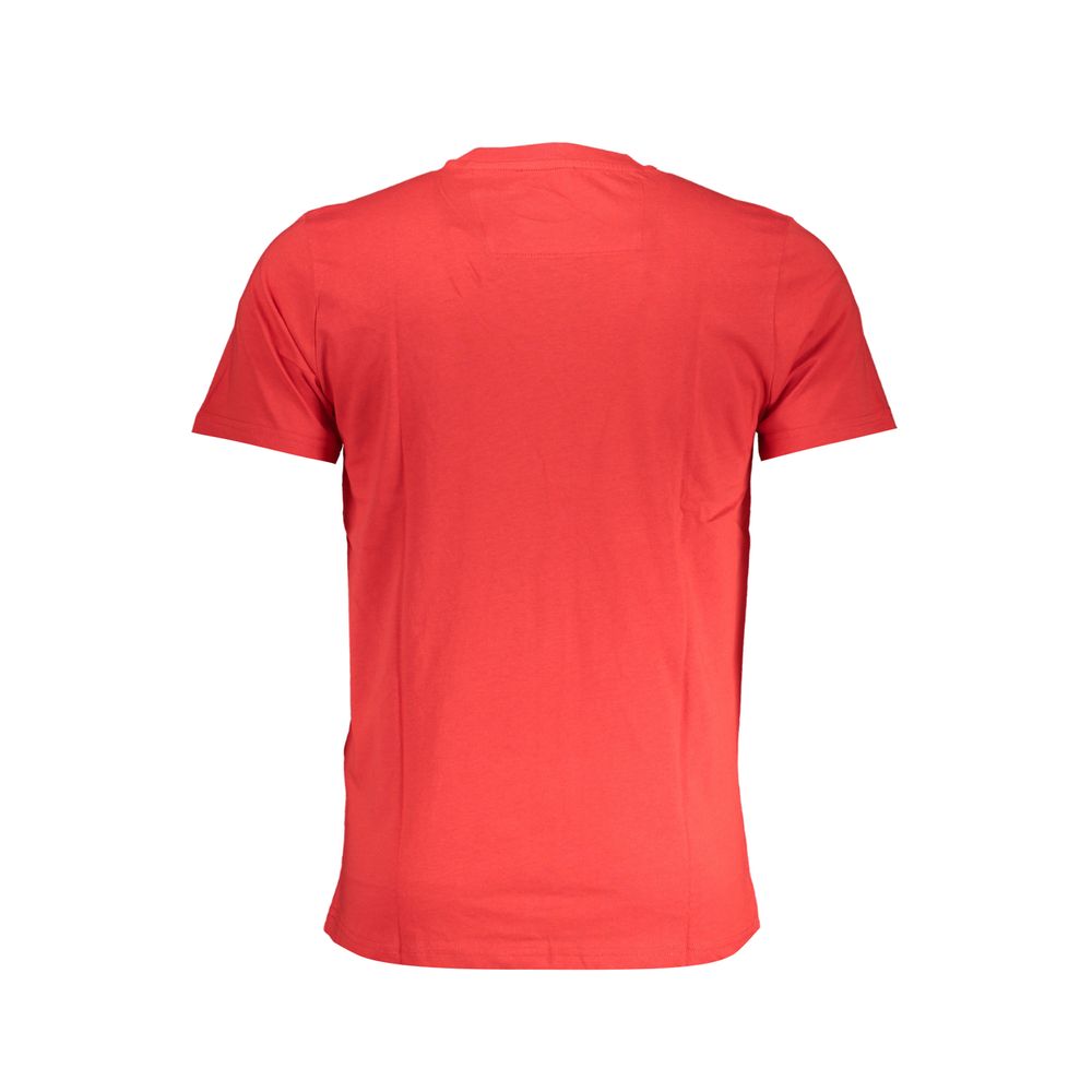 Red Cotton T-Shirt - GlamHub Luxury and Icon Brand Clothing