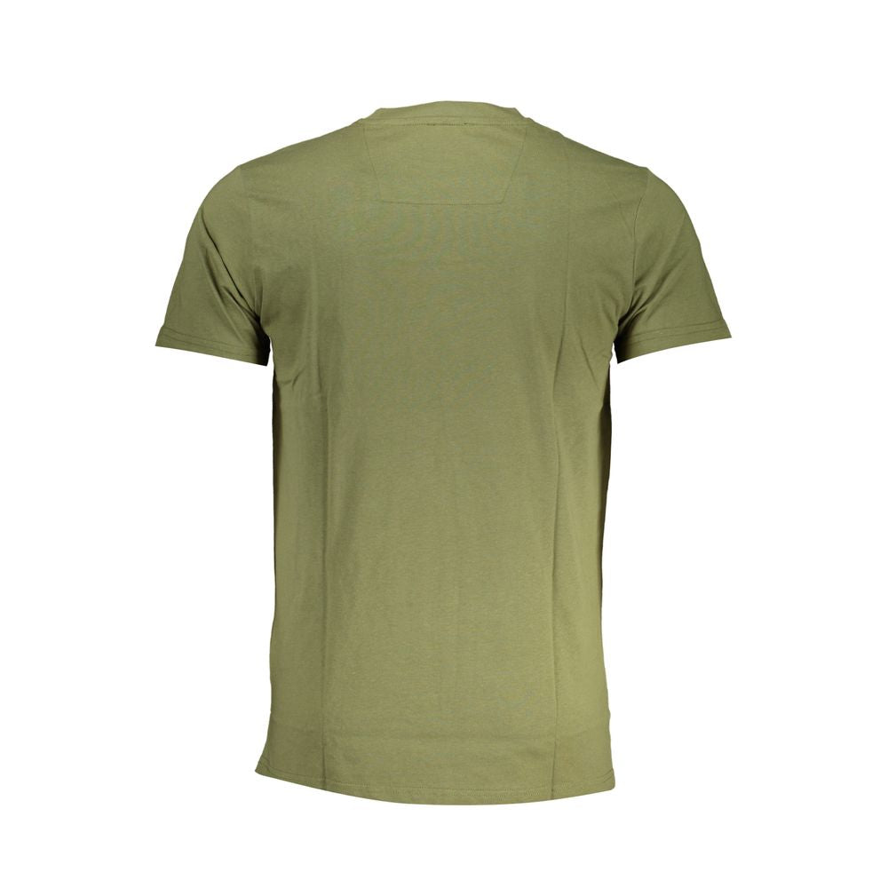 Green Cotton T-Shirt - GlamHub Luxury and Icon Brand Clothing