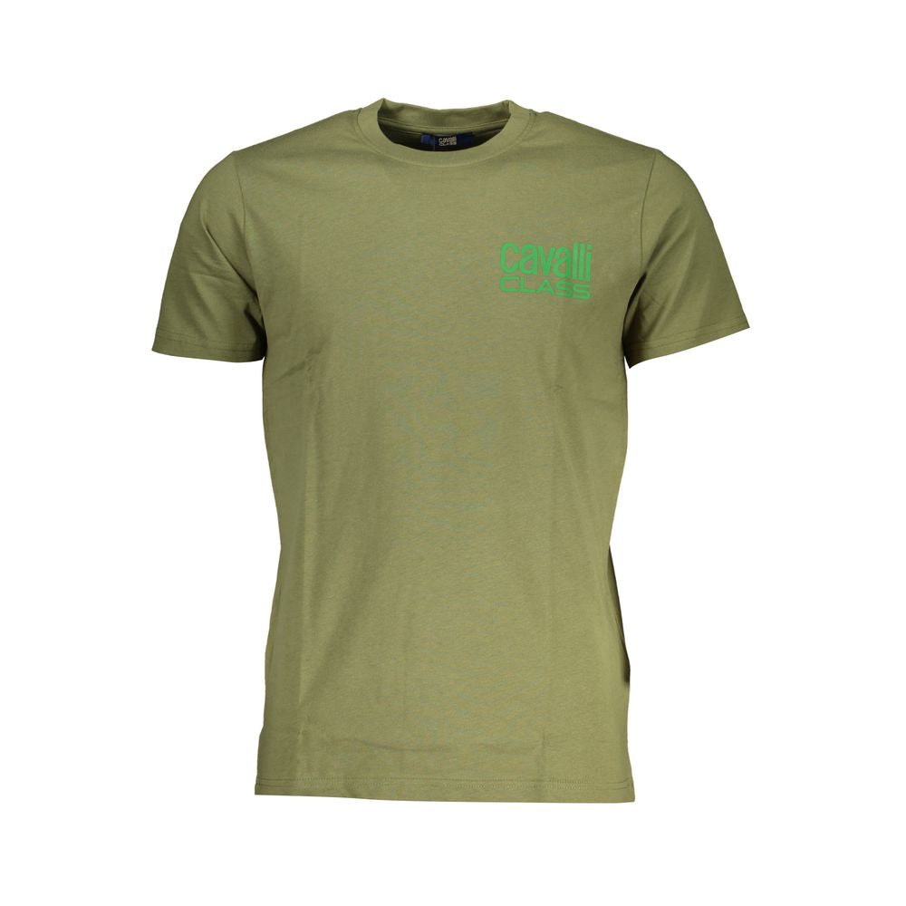 Green Cotton T-Shirt - GlamHub Luxury and Icon Brand Clothing