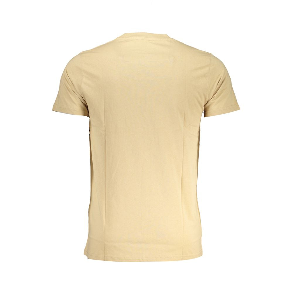 Beige Cotton T-Shirt - GlamHub Luxury and Icon Brand Clothing