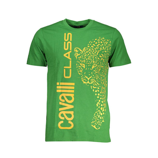 Green Cotton T-Shirt - GlamHub Luxury and Icon Brand Clothing