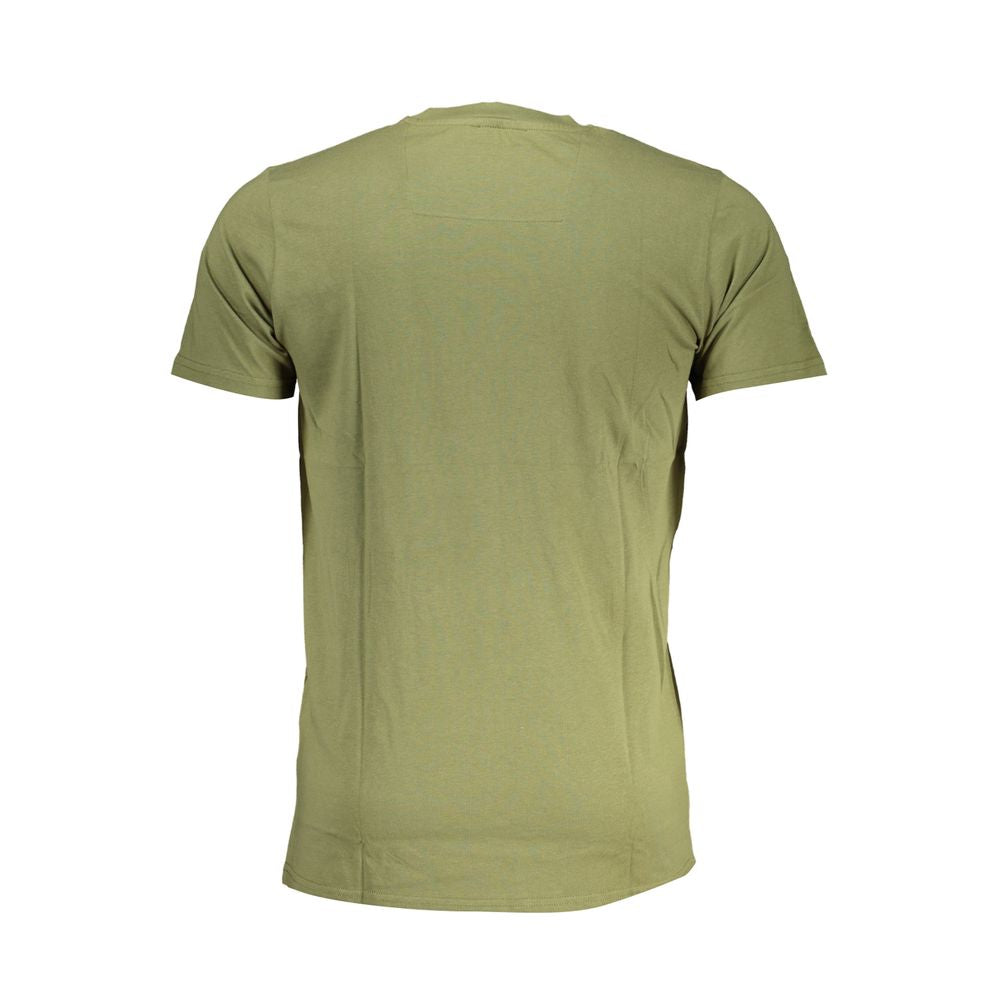 Green Cotton T-Shirt - GlamHub Luxury and Icon Brand Clothing