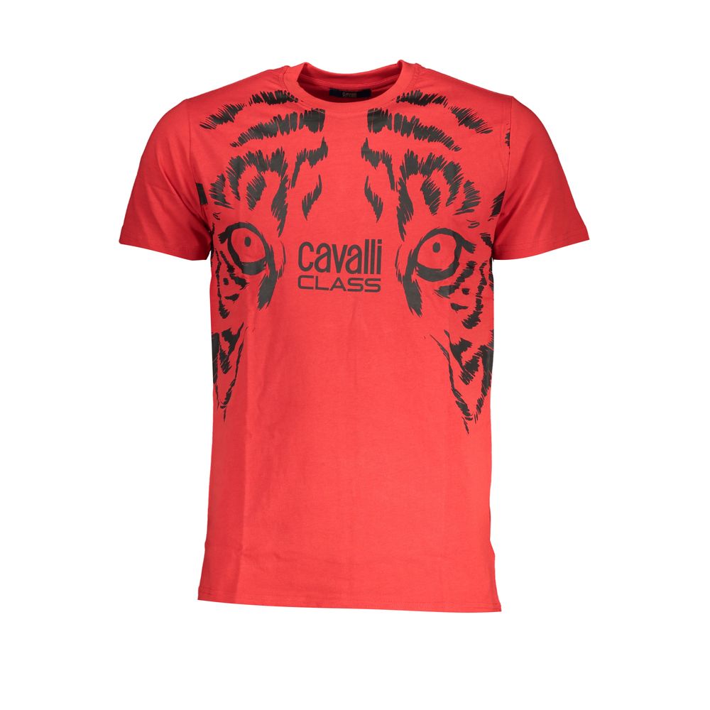 Red Cotton T-Shirt - GlamHub Luxury and Icon Brand Clothing