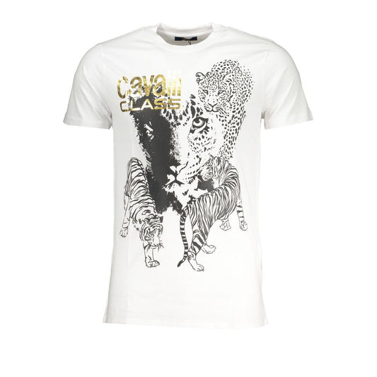 White Cotton T-Shirt - GlamHub Luxury and Icon Brand Clothing