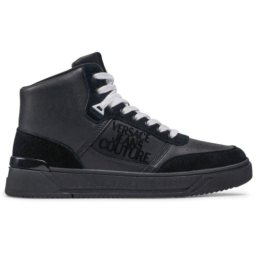 Black Leather Di Calfskin Sneaker - GLAMHUB BOUTIQUE 