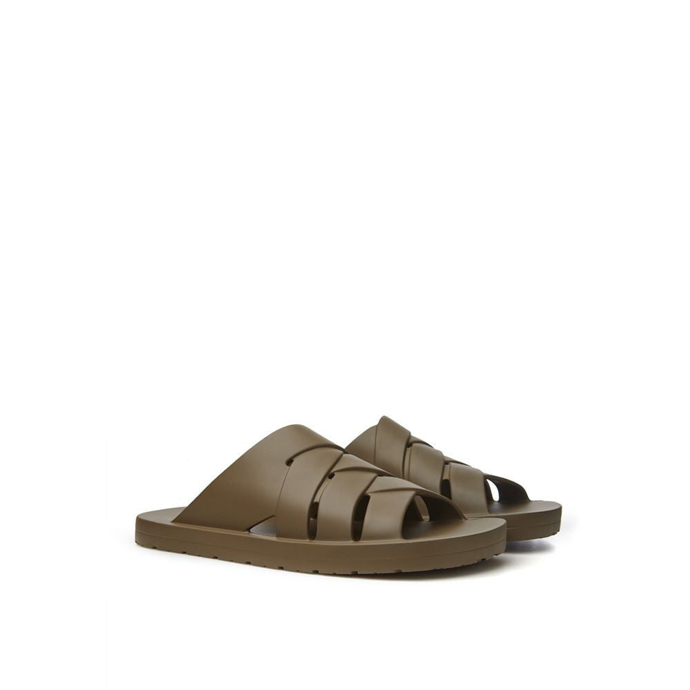 Brown Cotton Sandal - GLAMHUB BOUTIQUE 