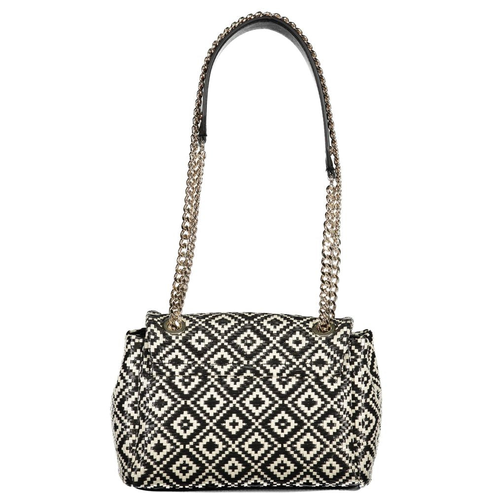 Black Polyethylene Handbag - GLAMHUB BOUTIQUE 