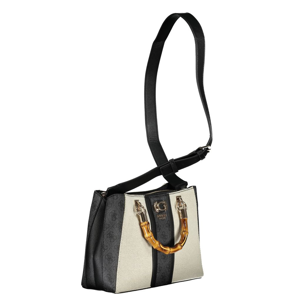 Gray Cotton Handbag - GLAMHUB BOUTIQUE 