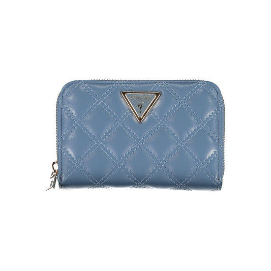 Blue Polyethylene Wallet - GLAMHUB BOUTIQUE 