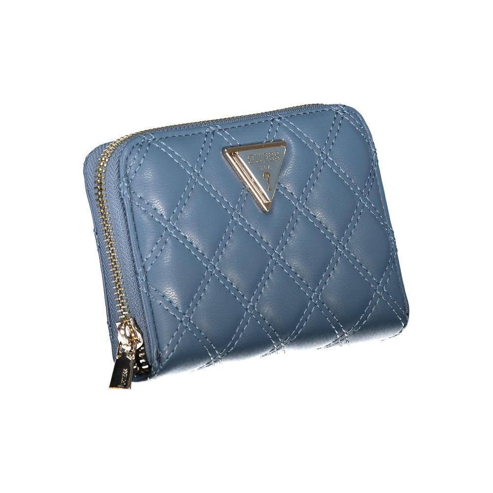 Blue Polyethylene Wallet - GLAMHUB BOUTIQUE 