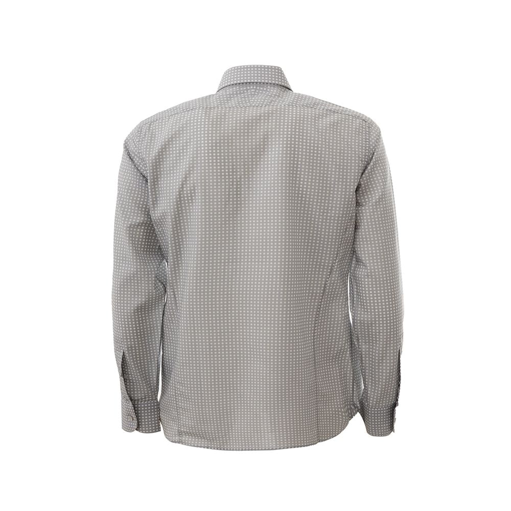 Elegant Cotton Gray Shirt for Men - GLAMHUB BOUTIQUE 