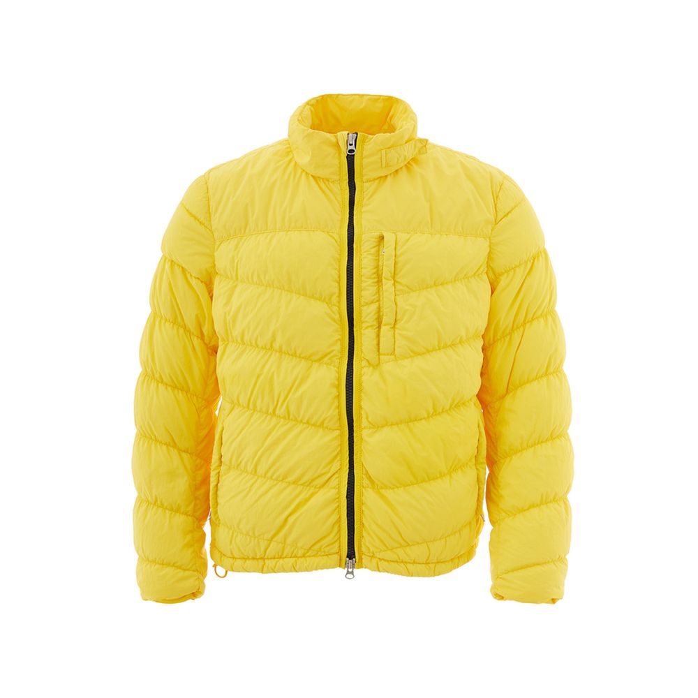 Mens Vibrant Yellow Outdoor Jacket - GlamHub Luxury and Icon Brand Clothing