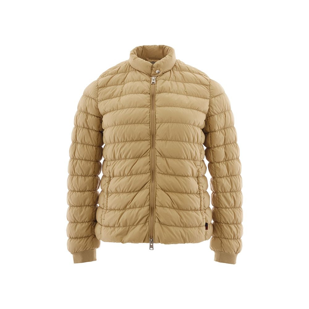 Beige Polyamide Designer Jacket - GlamHub Luxury and Icon Brand Clothing