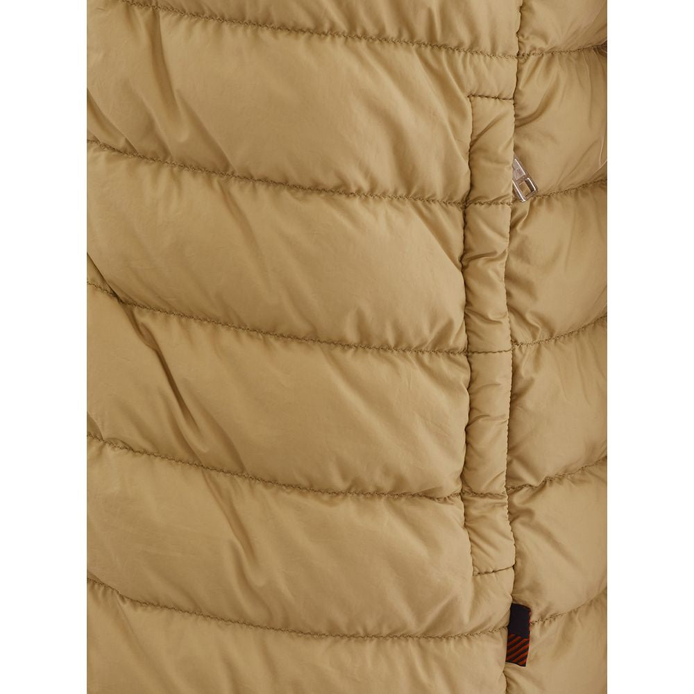 Beige Polyamide Designer Jacket - GlamHub Luxury and Icon Brand Clothing