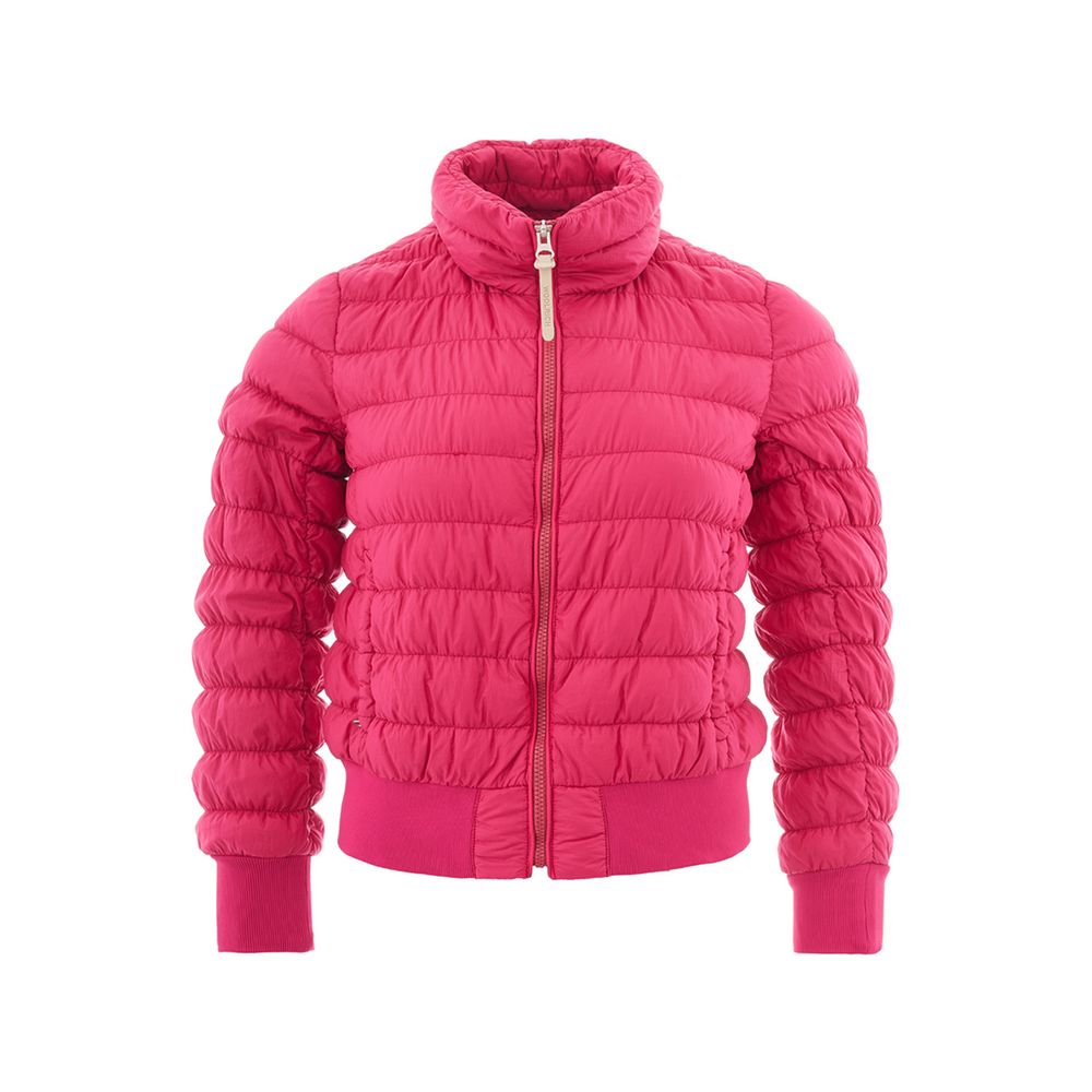 Fuchsia Elegance Polyamide Jacket - GlamHub Luxury and Icon Brand Clothing