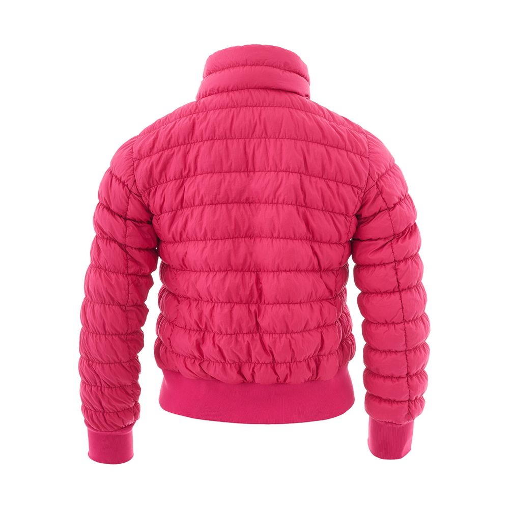 Fuchsia Elegance Polyamide Jacket - GlamHub Luxury and Icon Brand Clothing