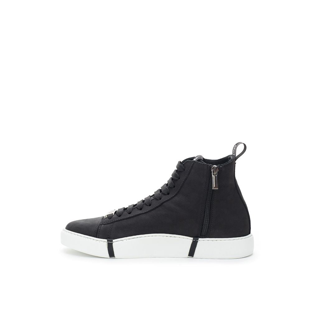 Elegant Suede Sneakers in Chic Black - GLAMHUB BOUTIQUE 