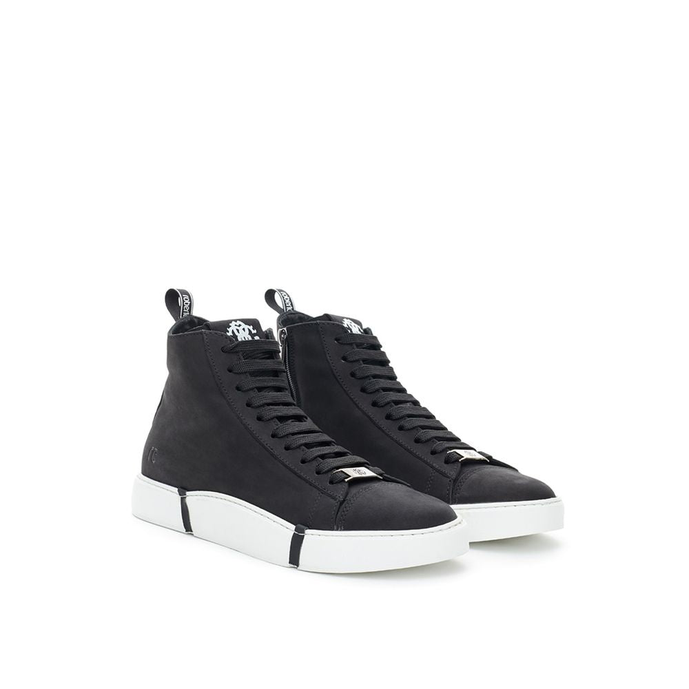 Elegant Suede Sneakers in Chic Black - GLAMHUB BOUTIQUE 