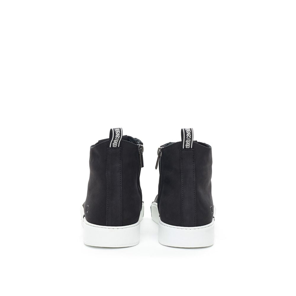 Elegant Suede Sneakers in Chic Black - GLAMHUB BOUTIQUE 