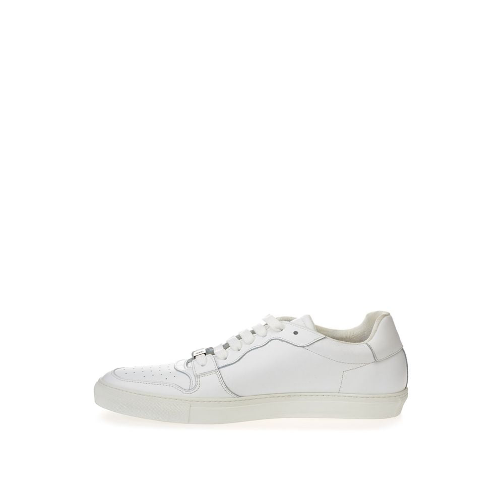 White Leather Sneakers Luxe Footwear - GLAMHUB BOUTIQUE 