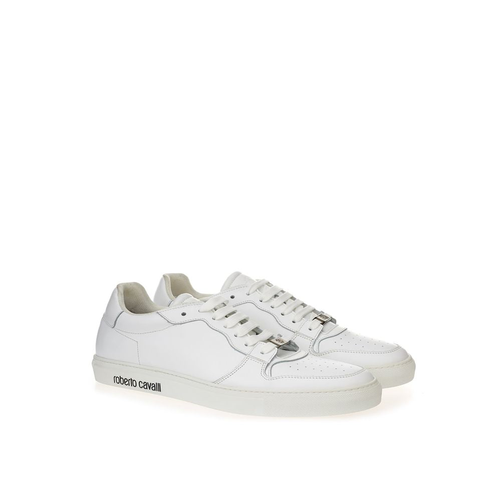 White Leather Sneakers Luxe Footwear - GLAMHUB BOUTIQUE 