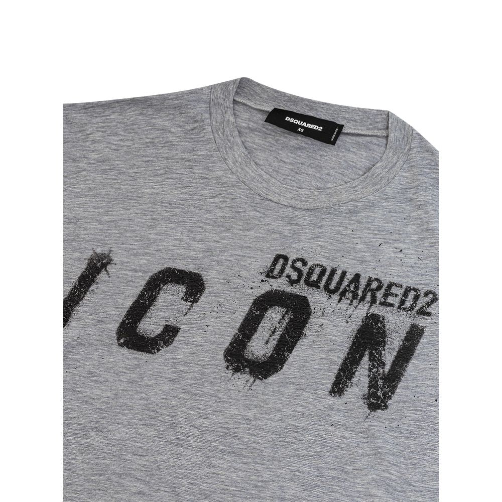 Sleek Gray Cotton Tee for Stylish Men - GLAMHUB BOUTIQUE 