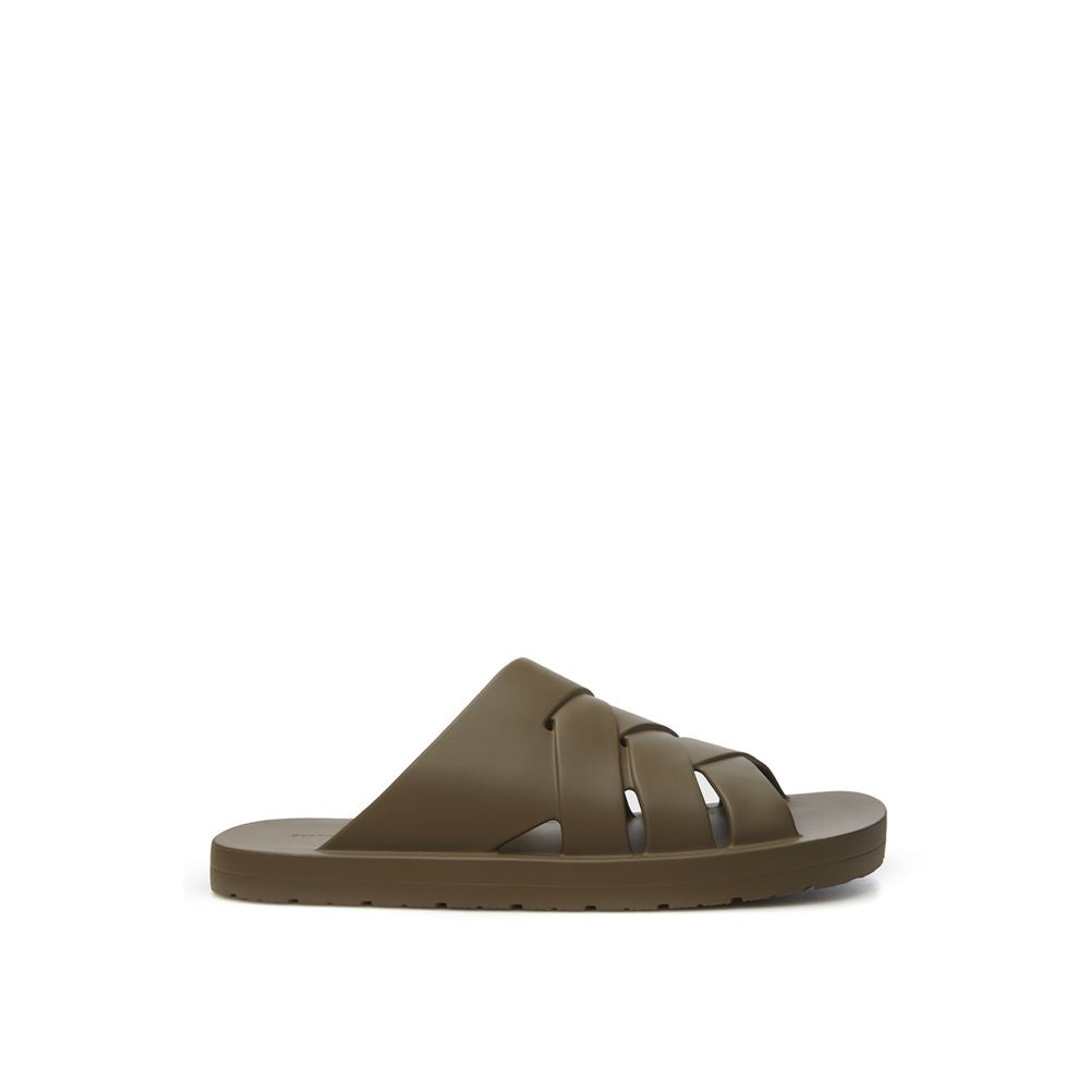 Brown Cotton Sandal - GLAMHUB BOUTIQUE 