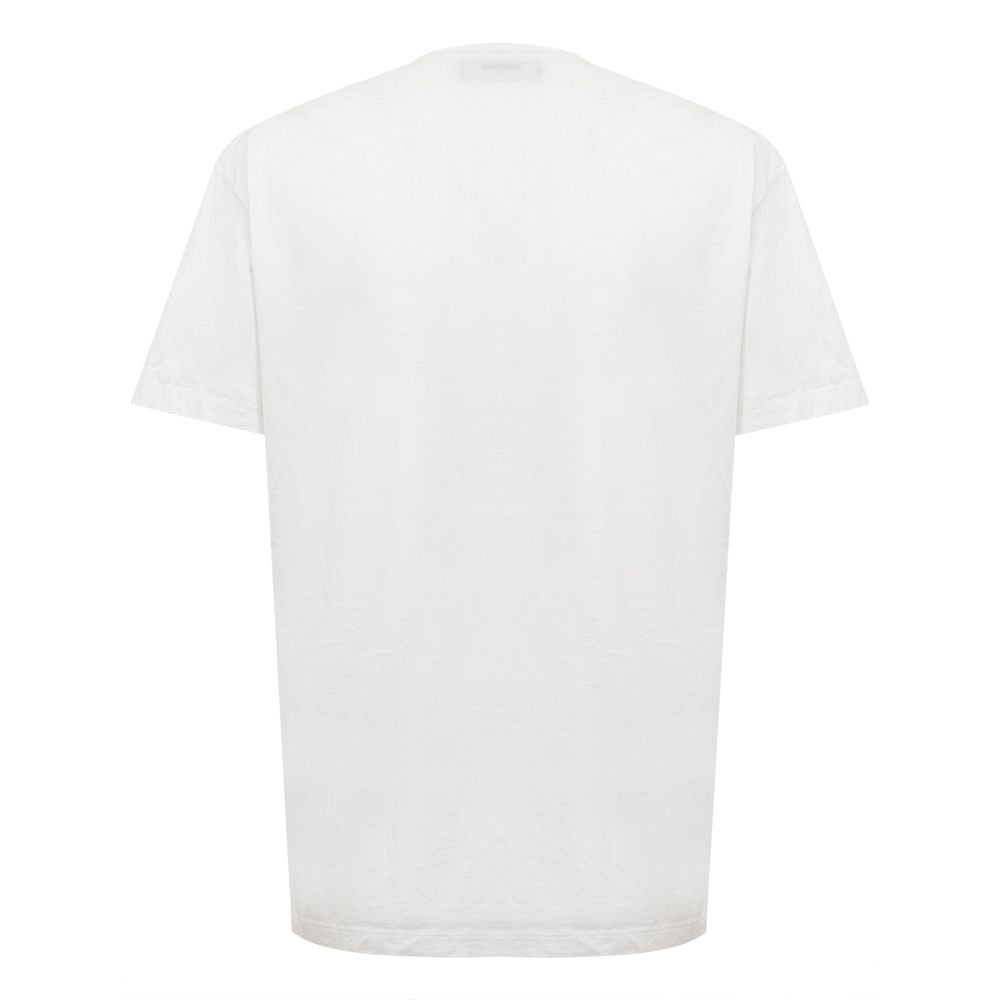 Chic White Cotton Staple Tee - GLAMHUB BOUTIQUE 