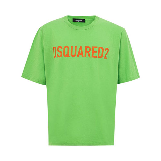 Electric Green Cotton Tee for Men - GLAMHUB BOUTIQUE 